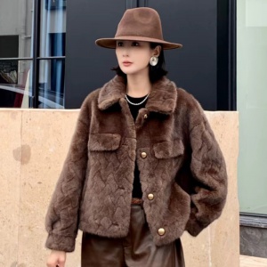 2024冬季新款&華億服飾&218861&環(huán)保皮草&